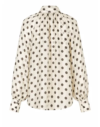 Cras Cph - Ethelcras Bluse - Black Dot